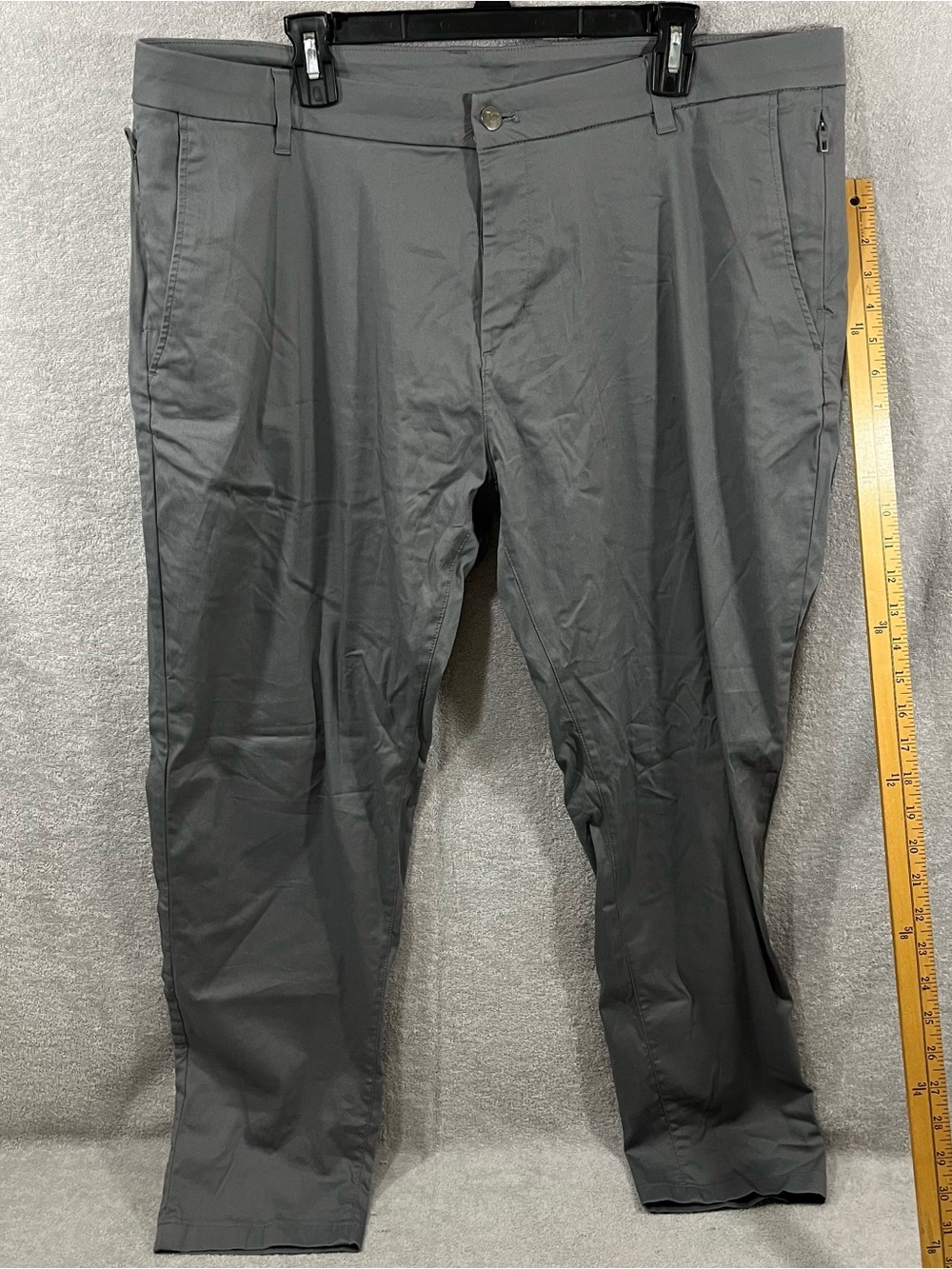 BIRDDOGS FLAT FRONT STRETCH PERFORMANCE GOLF PANTS 40 x 30 Gray